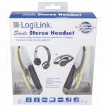 Headset LogiLink 1 x 3,5 mm. Stereo (Gul) - Image 4