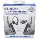 Headset LogiLink 1 x 3,5 mm. Stereo (Blå) - Image 4