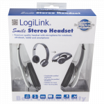 Headset LogiLink 1 x 3,5 mm. Stereo (Hvid) - Image 3