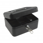 Pengekasse m/lås BNT lille 6" m/6 rum (Sort)