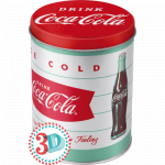 Metaldåse "Coca Cola" (Oval) 3D