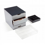 Opbevaringsboks Coffee Point Box mørkgrå/sort