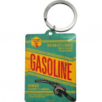 Nøglering "Gasoline" 6x4,5 cm.