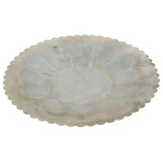 Tallerken metal m/ buet kant