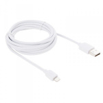 USB laderkabel til Iphone/Ipad 1,0 mtr. Hvid CB-016