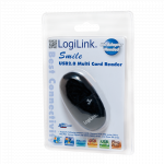 Kortlæser til SD-kort USB 2.0, Smile (Sort) - Image 2