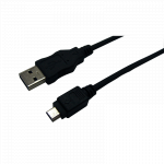 Kabel LogiLink USB - 5-pin Mini USB (A-B) Sort 1,80 mtr.