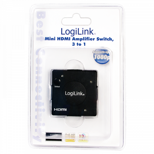 HDMI Logilink video switch, mini 3-porte