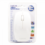 Mus m/ledning LogiLink (Hvid) - Image 3