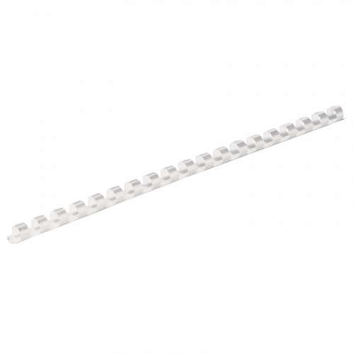 Spiralryg, 10 mm. plast, A4 Hvid (41-55 sider) 53458