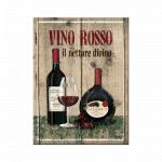 Magnet 8x6 cm. "Vino Rosso"