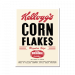 Magnet 8x6 cm. "Kelloggs Corn Flakes"