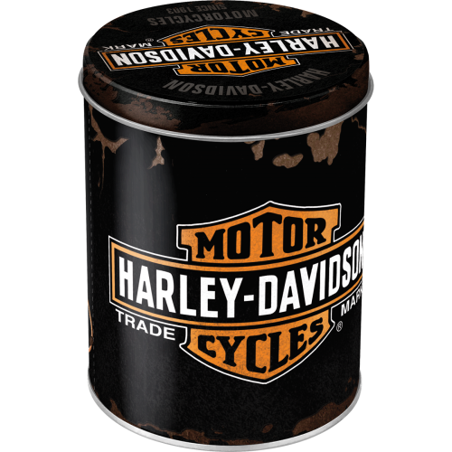 Metaldåse “H-D Genuine” (oval) 3D