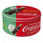 Metaldåse "Drink Coca Cola" kagedåse (Oval) 3D