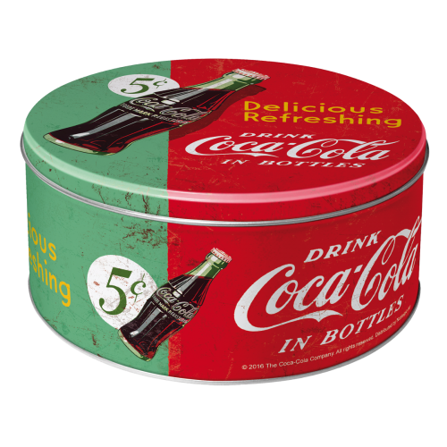 Metaldåse “Drink Coca Cola” kagedåse (Oval) 3D Metaldåse "Drink Coca Cola" kagedåse (Oval) 3D - Image 1