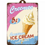Nøglering "American Ice Cream" 6x4,5 cm. - Image 3