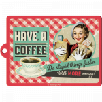 Nøglering "Have a Coffee" 6x4,5 cm. - Image 3