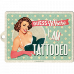 Nøglering "Guess where I am tatooed" 6x4,5 cm. - Image 3