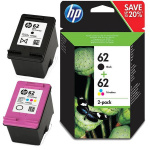 Blækpatroner HP 62 Sort+Color (2-pak)