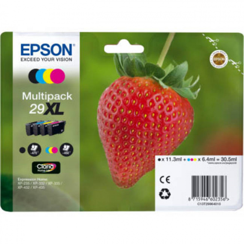 Blækpatroner Epson 29 XL, BK,C,M,Y Sampak