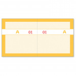 Kuponbog orange, 2x1-100, 130x70 mm. 92220640