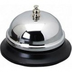 Receptions klokke Wedo chrom