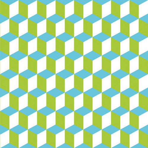 Servietter 33×33, 3-lags Chicago grøn/blå (20 stk. )