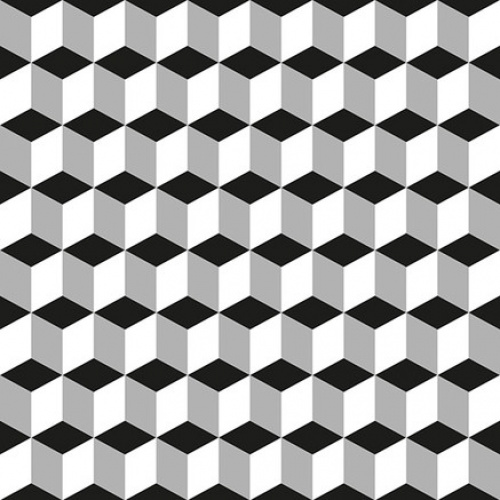 Servietter 33×33, 3-lags Chicago sølv/sort (20 stk. )