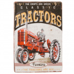 Metalskilt "Classic Tractors" 26x40 cm.