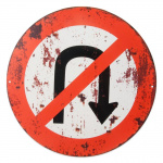 Trafikskilt Uvending Forbudt (Ø30 cm.)