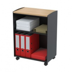 Mobil reol PF-2 Trolley sort/birk