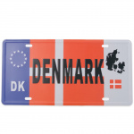 Nummerplade US  "DENMARK" 15x30 cm.