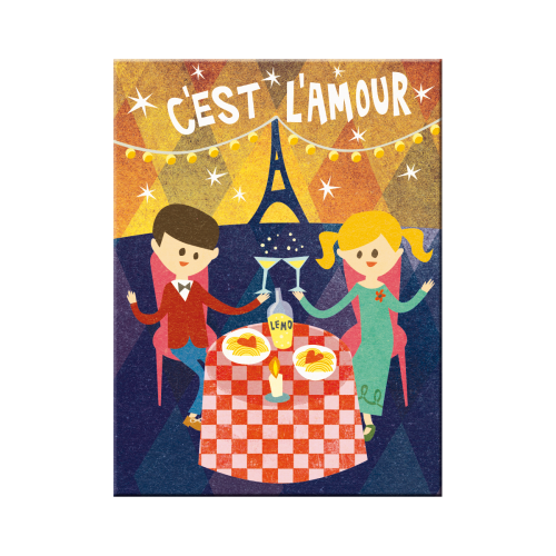Magnet 8×6 cm. “C´est L´Amour”