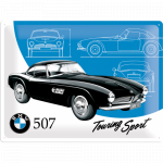 Metalskilt "BMW 507 Touring Sport" 30x40 cm.