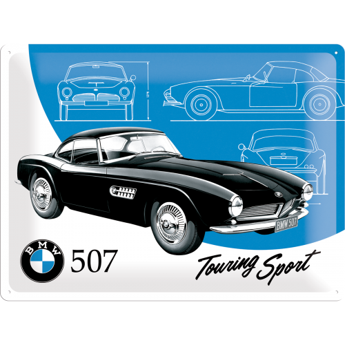 Metalskilt “BMW 507 Touring Sport” 30×40 cm. Metalskilt “BMW 507 Touring Sport” 30×40 cm.