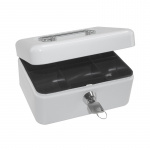 Pengekasse m/lås BNT 6" m/6 rum (Hvid)