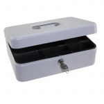 Pengekasse m/lås BNT stor 10" m/6 rum (Hvid)