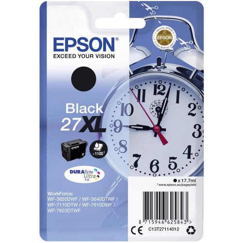 Blækpatron Epson T2711 XL SORT (1.100 sider)