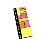 Indexfaner 11x25 stk. neonfarver, ass. str. 8748-09