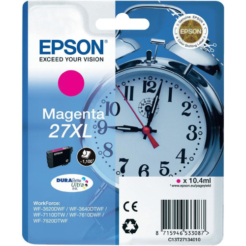 Blækpatron Epson T2713 XL MAGENTA (1.100 sider)