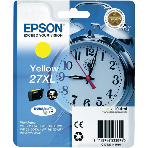 Blækpatron Epson T2714 XL YELLOW (1.100 sider)