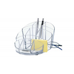 Skrivebords stander Wedo Rotondo m/9rum (glasklar) 245 75516