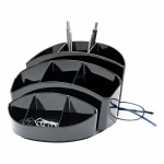 Skrivebords stander Wedo Rotondo m/9rum (sort) 245 75501