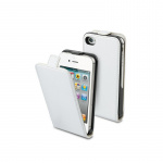 Cover Iphone 4/4S læder-look, hvid