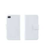 Cover Iphone 4/4S, læder-look Hvid