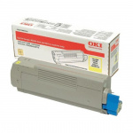 Lasertoner Oki C612, Yellow (6.000 sider)