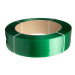 Strapbånd PET grøn 15,5x0,7 mm. 439 kg træk, 1750 mtr.