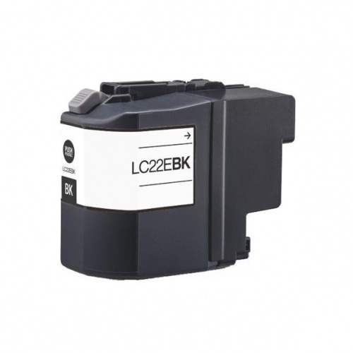 Blækpatron Brother LC22E-BK, Sort (2.400 sider)