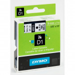 Dymo D1 tape 9 mm. sort/hvid 40913