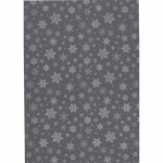 Gavepapir grå m/sølv stjerner 55 cm. x 150 mtr.